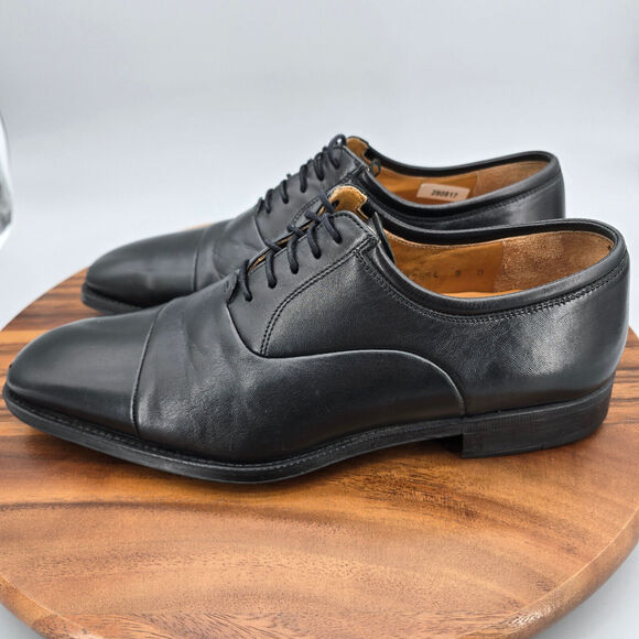 Magnanni Federico Oxfords Men\'s 8 D Black Leather Cap Toe Lace Up Dress Shoes main image 9